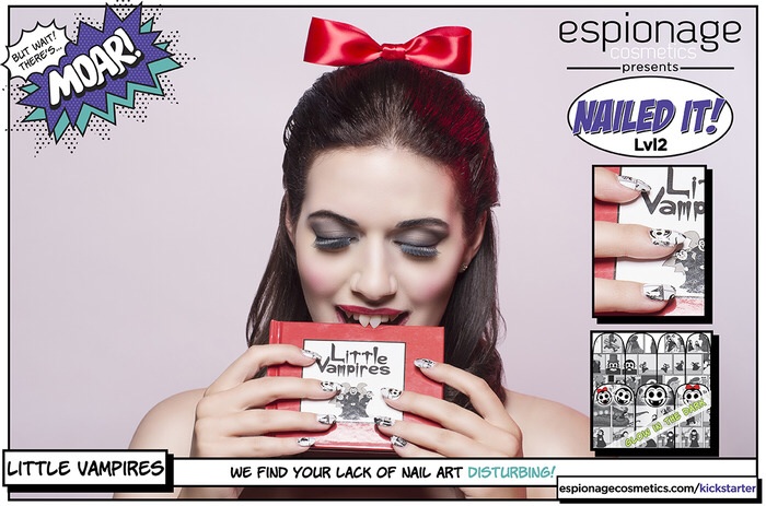 Espionage Cosmetics Nailed It! Lvl2 Kickstarter promotional image