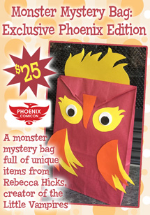 Phoenix Comicon Monster Mystery Bag promotional flyer