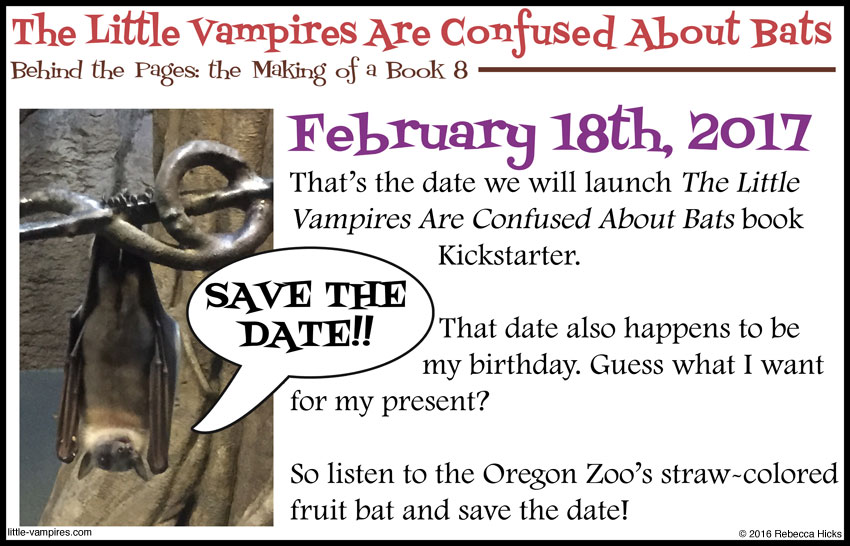 The Little Vampires Are Confused About Bats Kickstarter promotional image