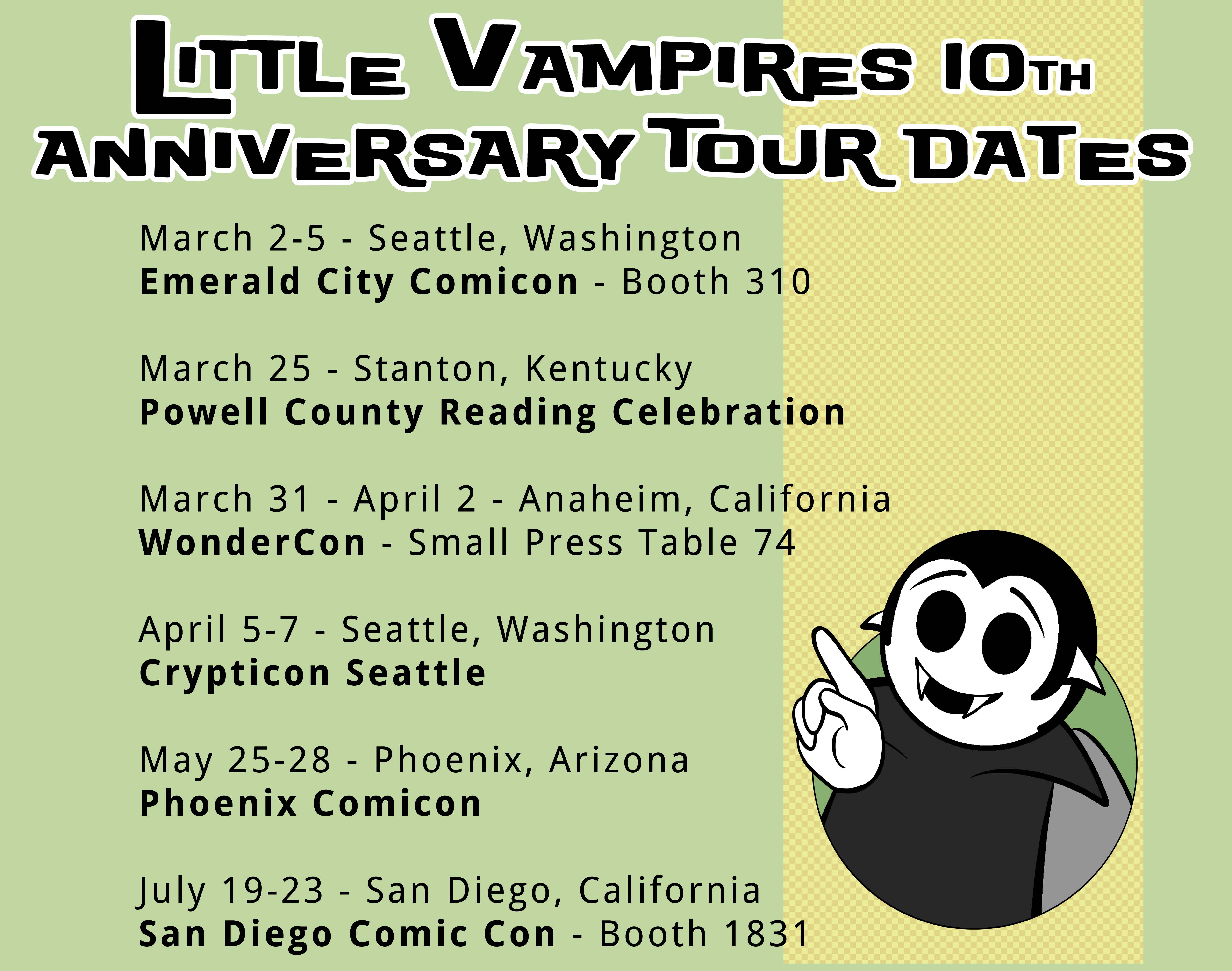 Little Vampires 10th Anniversary Tour promotional image